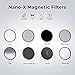 K&F CONCEPT 52mm Magnetic MCUV CPL Fixed ND1000 Magnetic Basic Ring 4-in-1 Lens Filters Kit with 28 Multi-Coatings for Camera Lens (Nano-X Series)