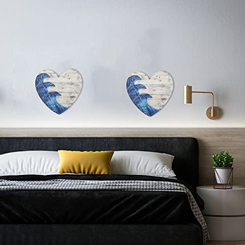 IMIKEYA Sinal de Parede Em Forma De Coração: Rústico Decoração Da Parede Placa Coração Fazenda Sinal