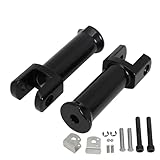 GIDIBII Footpeg Supports,Passenger Foot Rest Brackets Compatible with Harley Softail Deluxe Fat Boy Heritage Sport Glide Softail Slim Street Bob Breakout Low Rider Models 2018-2023 (Black)