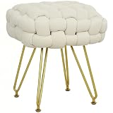 WDSBZNB Pouf Poggiapiedi Pouf con gambe in acciaio for soggiorno