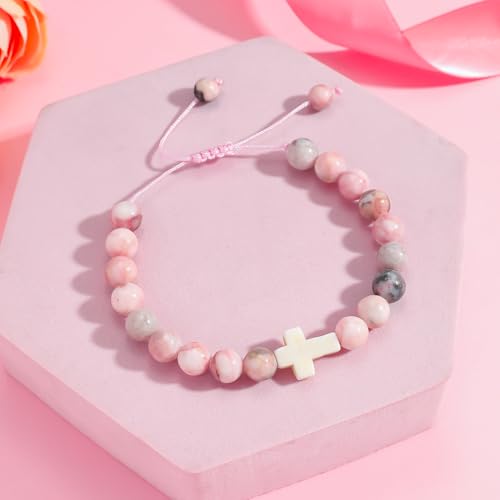 Image of Smilelife Easter Gifts for Teen Girls & Women - Bunny Beaded Bracelet Set - Perfect Easter basket stuffers