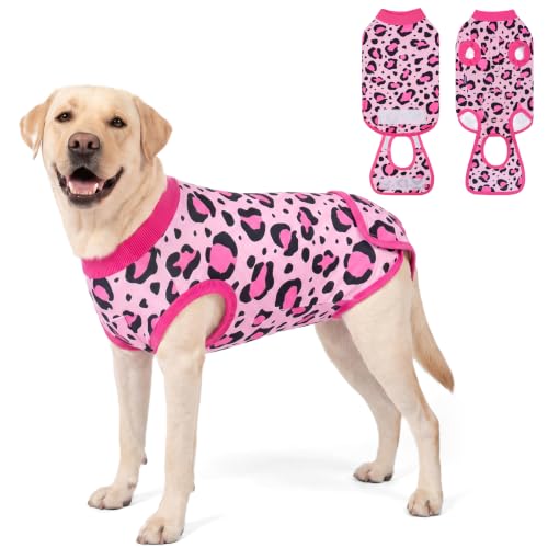 Image of cyeollo Dog Surgery Recovery Suit, Spay Neuter Onesie for Female Male Dogs | Prevents Licking, E-Collar Cone Alternative, Protects Surgical Wounds, Easy Potty Access, 4-Way Stretch, Freedom of Movement