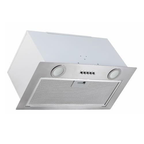 Lüfterbaustein VLANO GT 52 IX Einbau-Dunstabzugshaube, Edelstahl, 52 cm, 650 m³/h, LED-Beleuchtung, 3 Leistungsstufen, Einbau Dunstabzugshaube, Einbauhaube