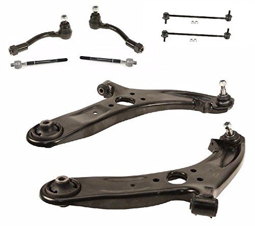Accent 12-17 Control Arm Ball Joint Tie Rods Sway Bar Link Suspension Kit 8PCS