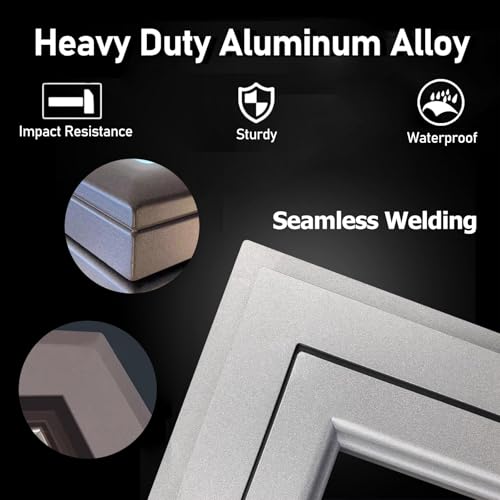 Tragaluz de aluminio blanco de 20x20 pulgadas con doble acristalamiento para loft 8