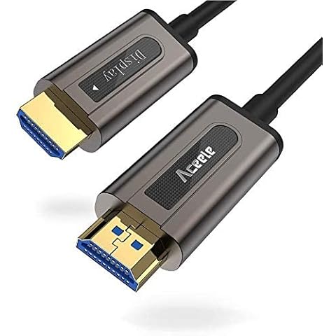Fibre Optic HDMI Cable, Aceele 4K HDMI Cable, High speed HDMI To HDMI Extender Cable for Xbox 360, PS3/PS4 to connect Displays, HDTVs and More - 5m Cover