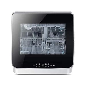 DJDLLZY Vaatwasser, draagbare compacte vaatwassers hogedrukgolf vaatwasser wasreiniger voor fruitgroenten servieskom…