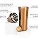 Elevated Craft Hybrid Cocktail Shaker - Premium Vacuum Insulated Stainless Steel Copper Cocktail Shaker - Innovative Measuring System - Martini Shaker for the Home Bartender - 28oz Total Volume