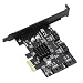 Produktbild Hopcd SATA-zu-PCI-E-Erweiterungskarte, 4-Port-6-Gbit/s-Adapter Festplattenkarte SATA3.0- zu PCI-E-Erweiterungskarte Unterstützung für PM-Funktion für Marvell 88SE9215
