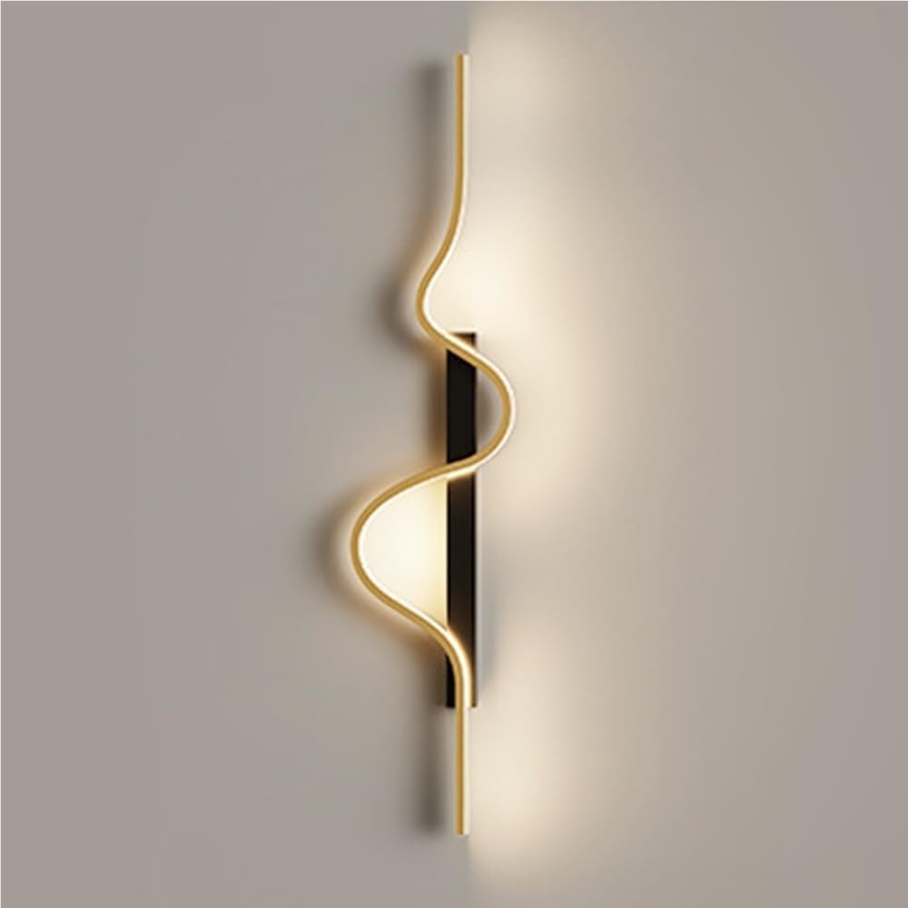 SXECAEPS Modern Minimalist Linear Wall-Mounted Light Decor Indoor Hardwired Wash Wall Sconce Lamp for Living Room Bedroom Hallway Corridor Conservatory(4000K,60cm)