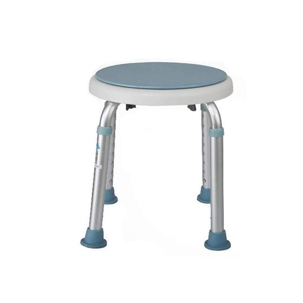 Taburete de Ducha Antideslizante Giratorio Asiento de bañera Redondo Ajustable en Altura Adulto Niño Embarazada Niño Cambio de casa Silla de Zapatos Taburete de Ducha Simple Puede