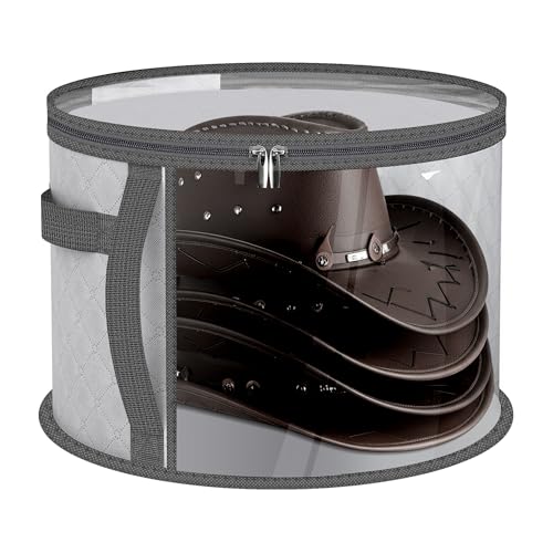 Sac de rangement transparent Adorila pour casquettes de baseball et chapeaux femme en gris - 5