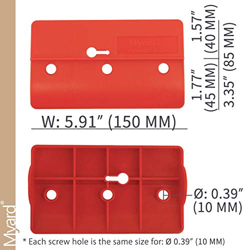 Myard Upgraded Drywall Fitting Tool Block Support The Plaster Board In Place While Positioning & Fixing (Red 2 Pcs) #TOP1