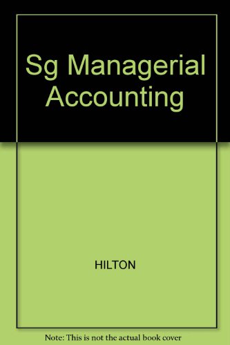 Sg Managerial Accounting