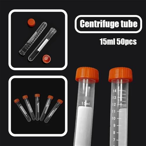 Tubes à essai pour centrifugeuse anti-fuite 15ml flacons plastique transparents - 4