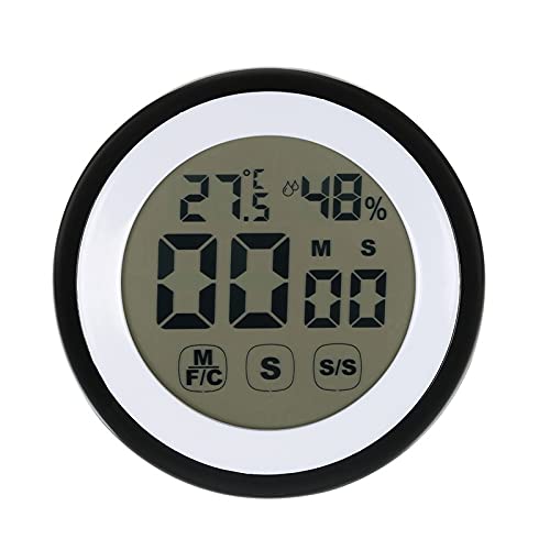 FDEFIRTFG Timer, Digital Screen Kitchen Timer Large Display Square Cooking Count Up Countdown Alarm Clock Sleep Stopwatch