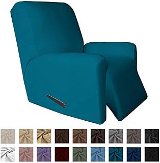 Easy-Going 4 Pieces Microfiber Stretch Recliner Slipcover – Spandex Soft Fitted Sofa Couch