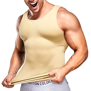 IFKODEI Herren-Kompressions-Shirt Bauchweg-Unterhemd