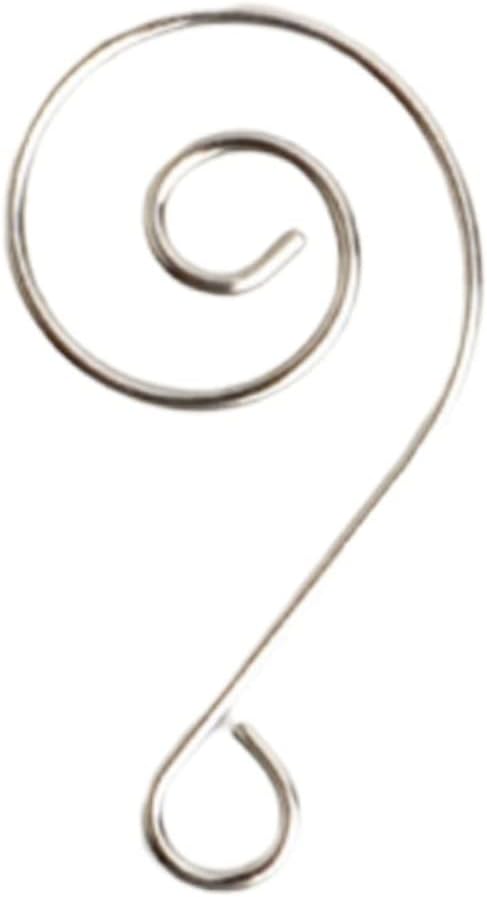 50pcs Silver S-Hooks for Christmas Tree and Wreath Decoration Hangers for Easy Ornament Display and Organizing Holiday Decor