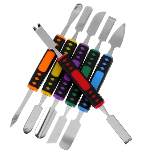 DOITOOL 6pcs Laptop Spudger Screen Laptop Tablet Pry Tools for Electronics Tools Repairing Stick for Phone Laptops Metal Scraper Metal Spatula Opening Stick Repair Stick Stainless Steel