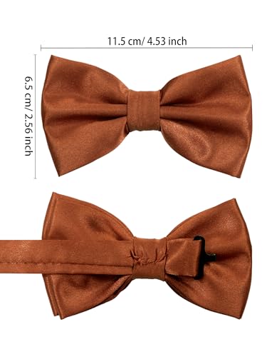Image of habibee Suspenders and Bow Tie Set for Men, Adjustable Elastic Braces with Y-Back, Diverse Colors, Strong Clips