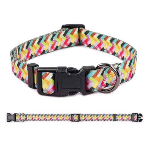 COSYHOMELONDON Dog Collar for Small Dogs Cute Small Medium Large Dog Pet Collar, with Floral Patterns - Image 2