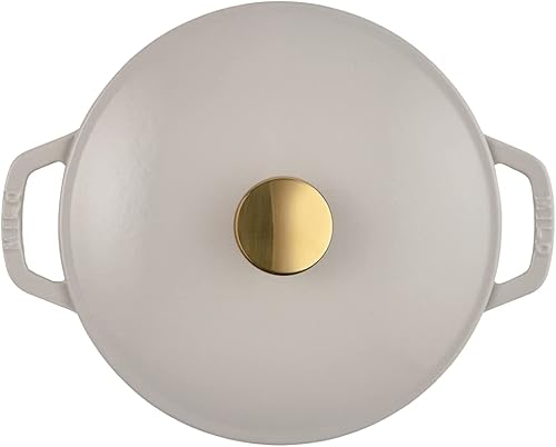 Miniatura 10 de Milo by Kana - Horno holandés de hierro fundido esmaltado de 3.5 cuartos con tapa, cacerola de primera calidad, revestimiento de esmalte por dentro