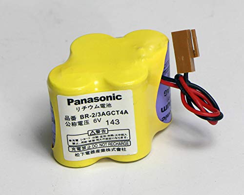 ele ELEOPTION BR-2/3AGCT4A 6V PLC Battery for FANUC A98L-0031-0025 CNC System with Plug (Pack of 6) - Image 2