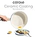 CAROTE 24pcs Ceramic Cookware Set, Pots and Pans Non Stick Kitchen Cookware Sets, Pots and Pans Set Cooking Set with Knife Set