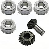 Radlager Ø12.7mm x 28.7mm (4 Stück), 9 Zahn 7-Zahn Ersatzräder, Universelles Reparaturset für Rasenmäher von Honda, MTD, Hayter u.a. Robuster Lagerersatz mit präzisem Zahnrad