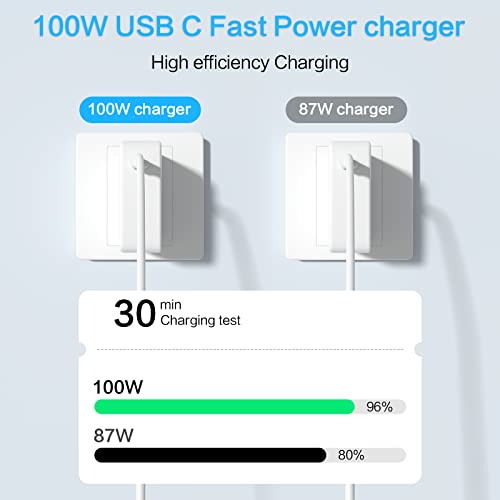 Macbook Pro Charger, 100W Usb C Laptop Charger Macbook Charger Fast Charging For Mac Book Pro 16 15 14 13 Inch Macbook Air 13 Retina M2 M1 2022 2021 2020 Computer Power Adapter Cord Usb-C Cable 6.8Ft #TOP2