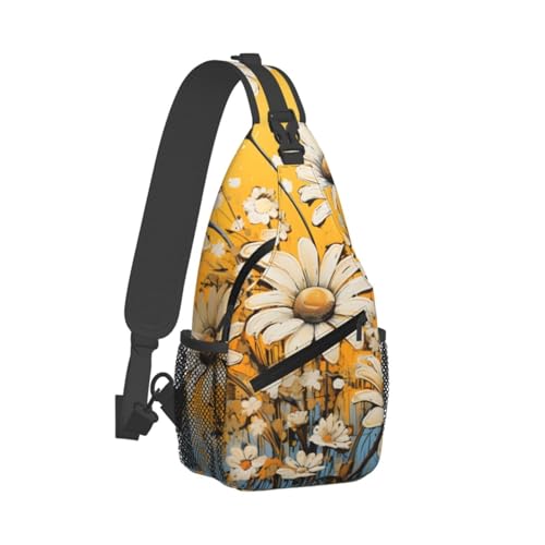 Bolso bandolera con diseño floral para mujer y hombre liviano miniatura 2