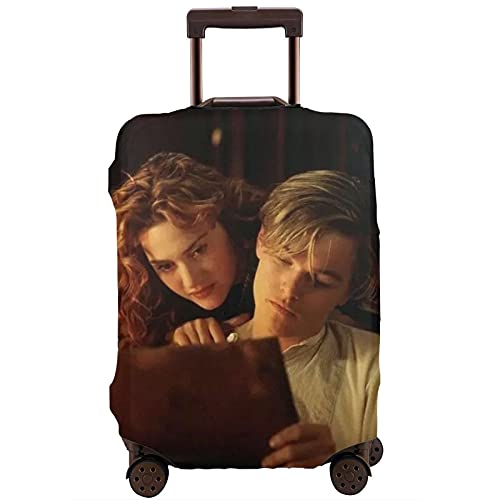 Titanic - Funda protectora para maleta, lavable, diseño de impresión 3D, 4 tamaños, para la mayoría de bolsas protectoras de equipaje con cremallera, White, L, moderno
