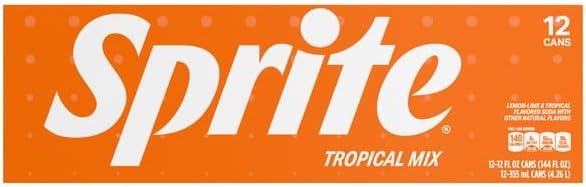 Sprite, Tropical Mix Soda, 144 Fl Oz