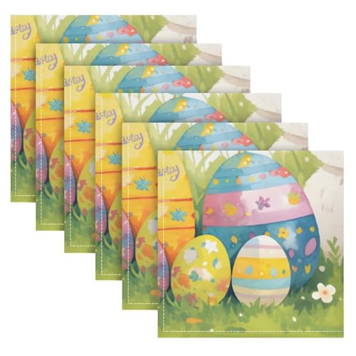 Servilletas de tela decorativas poliéster pack x6 miniatura 2