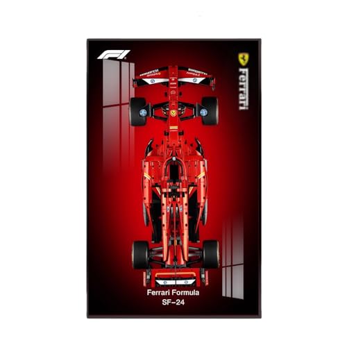 �t�F���[�� F1 SF-24�i42207�j�Ή� F1�V���[�Y �W���t���[���b�E�H�[���}�E���g �f�B�X�v���C�z���bLED�Ȃ��bLEGO�݊� �t���[���V���[�P�[�X