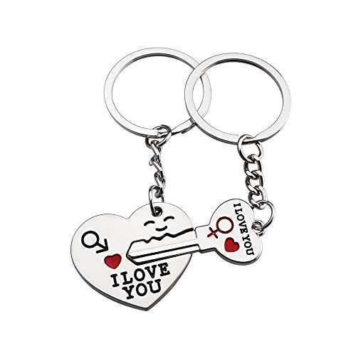 A Pair Couple Keychain - My Heart will Go On,