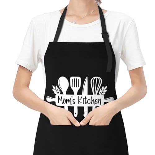 Jumsky Funny Waist Apron Adjustable Cooking Kitchen Chef Apron Funny Bib Aprons For Women Men, Mom Kitchen, 31x26