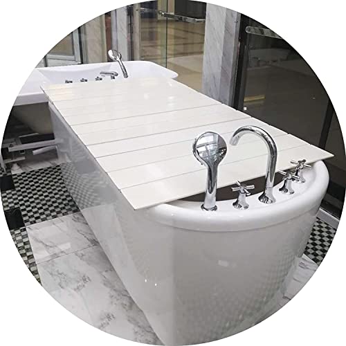 Plateau de baignoire blanc isolant contre la poussière et pliable - 2