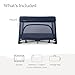 UPPAbaby Remi Playard | Deluxe 3-in-1 Portable Playard, Bedside Bassinet + Travel Crib| Mesh Bassinet, Mattress, Organic Cotton Mattress Cover + Storage Bag Included | Noa (Navy Mélange)