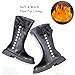 DADAWEN Girls Faux Fur Lined Knee High Boots Fashion Bow Pearl Side Zipper Winter Tall Riding Boots for Toddler/Little Kid/Big Kid Black US Size 9.5 M Toddler