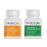 OmegaXL Shelf Stable Probiotic & Prebiotic Blend 30 Veggie Caps and TurmericXL Joint Support & Healt