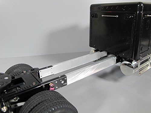 Pair Left and Right Aluminum 6 inch Frame Extension for Tamiya 1/14 RC Semi King Knight Grand Hauler