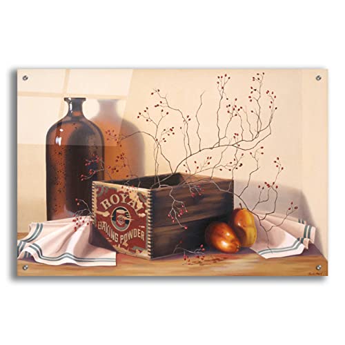 Epic Art 'Royal Rose Hips' by Cecile Baird, Acrylic Glass Wall Art, 36"x24"