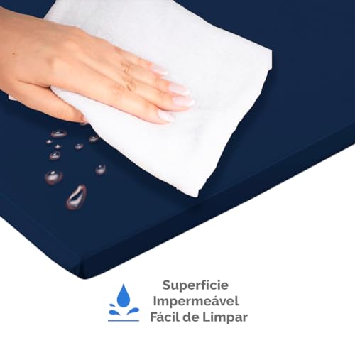 Colchonete de Academia em Espuma de Alta Densidade Profissional (Azul Marinho)