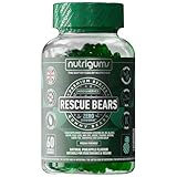 Rescue Bears Daytime Stress & Anxiety Relief Gummy | Green Tea, Taurine, Glycine, Chamomile and Lemon Balm with Vitamins & Prebiotics | Pineapple Flavour | 60 Vegan Gummies | Mind & Mood Support