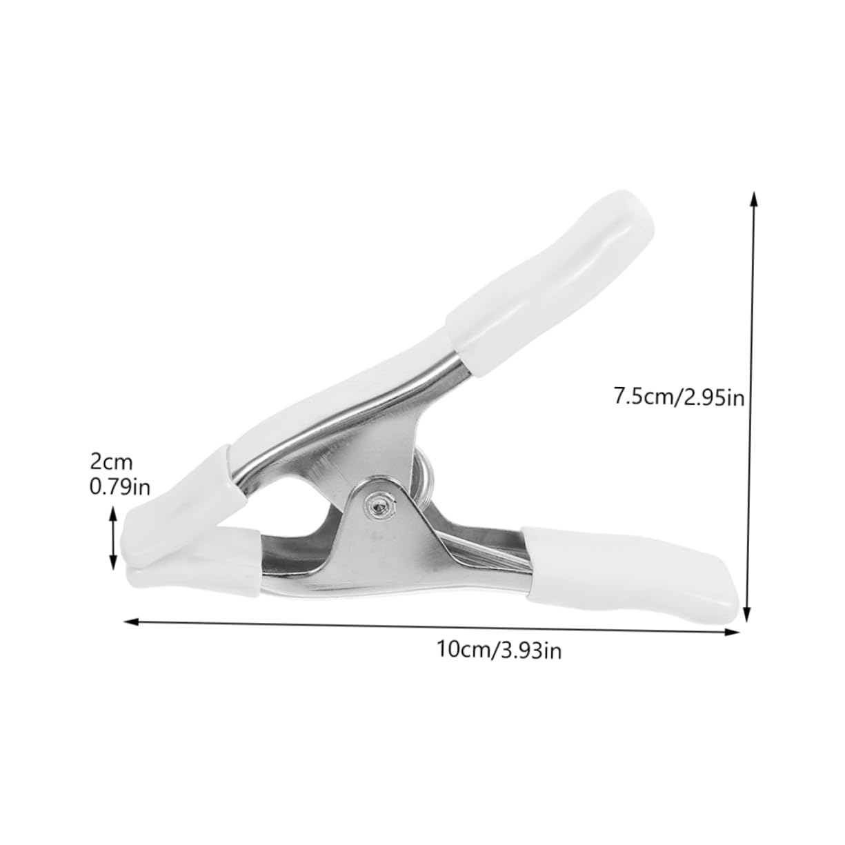 OFFSCH 2pcs Heavy Duty Spring Clamps with PVC Protection Nickel Plated for Backdrop Stands Home Decor Secure Grip for Crafts Woodworking Easy Tool Setup