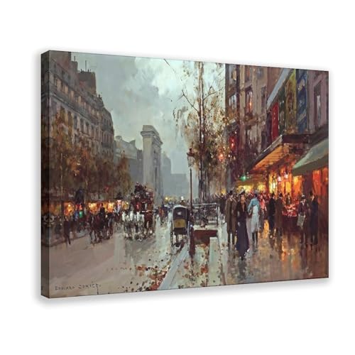 Impressions sur toile d'Edouard Leon Cortes - Peintures murales haut de gamme Paris 40cm