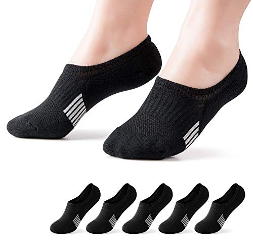Image of Gonii Womens No Show Socks Athletic Ankle Socks Cushioned Running Low Cut | Breathable fabric, Reinforced toe heel, Thick sole pad, Anti-slip heel grip, Sweat-wicking, Anti-shrink, Sport & casual wear