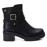 \'BOTÍN DE NIÑO XTI Kid Plano con Cierre DE Cremallera Motorista\' - para: Niño Color: Negro Talla: 33